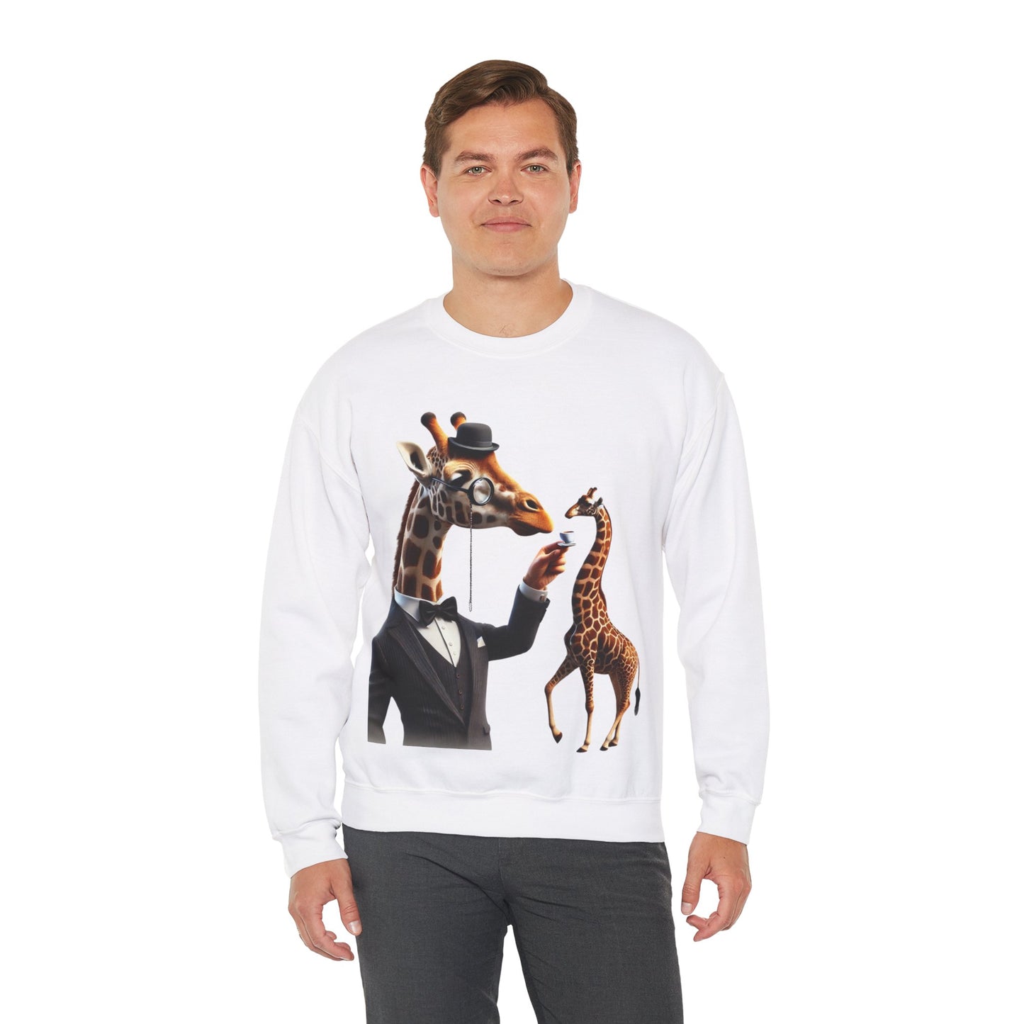 Giraffe Tea Time Etiquette Sweatshirt