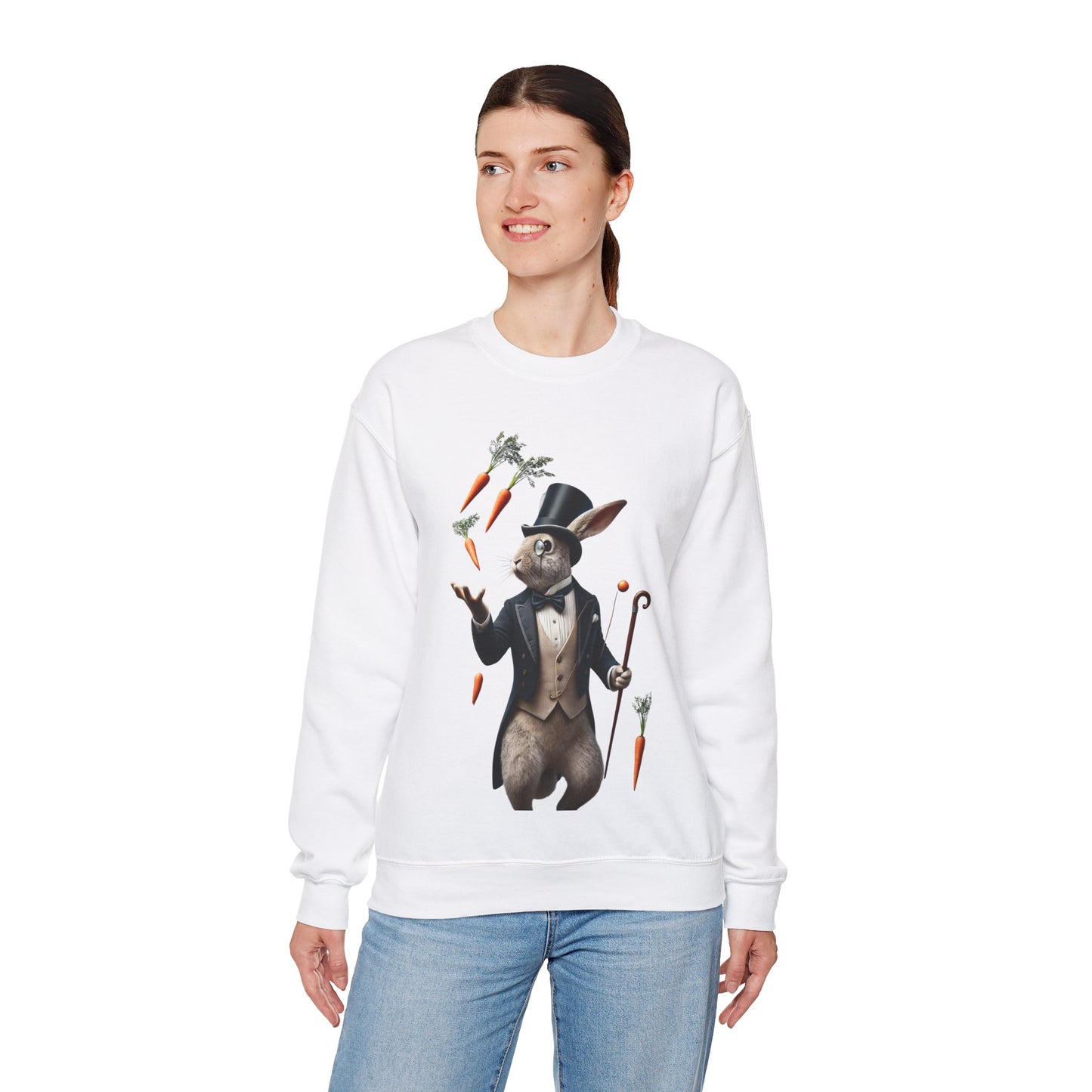 A Refined Rabbit’s Carrot Show Sweatshirt