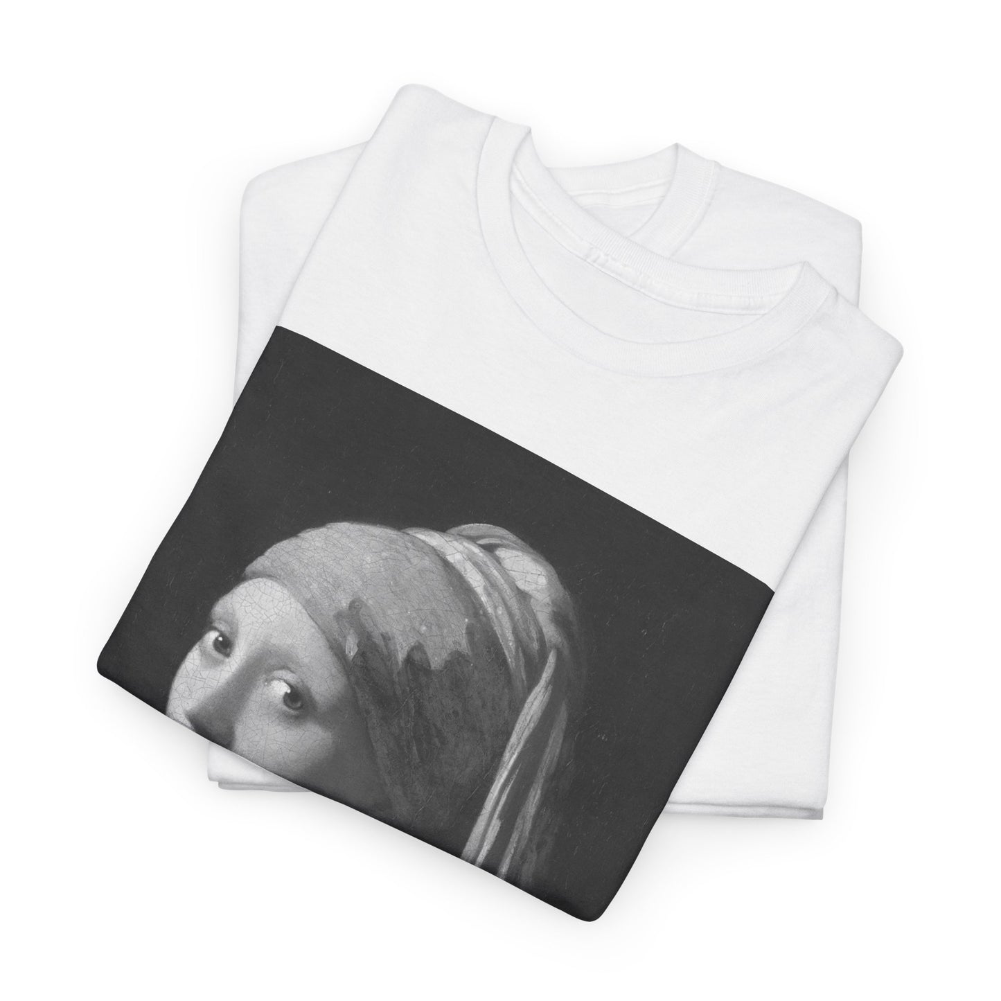 Girl with an Ethereum Earring B&W T-shirt