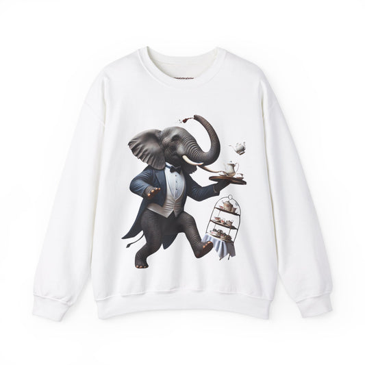 Elephant's Graceful Tea Time Sweatshirt