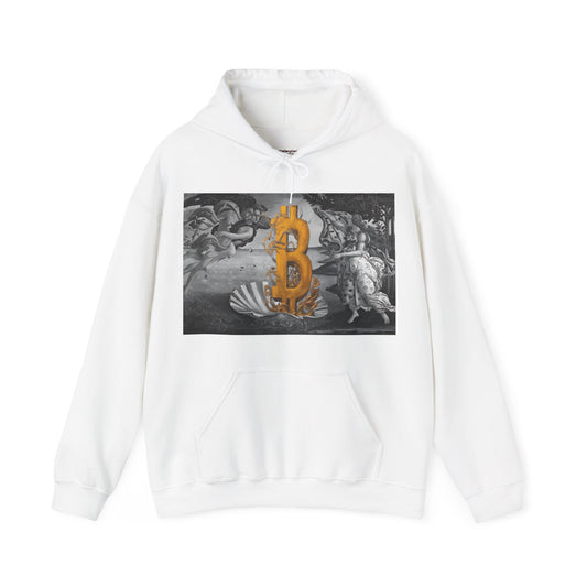 The Birth of Bitcoin B&W Hoodies