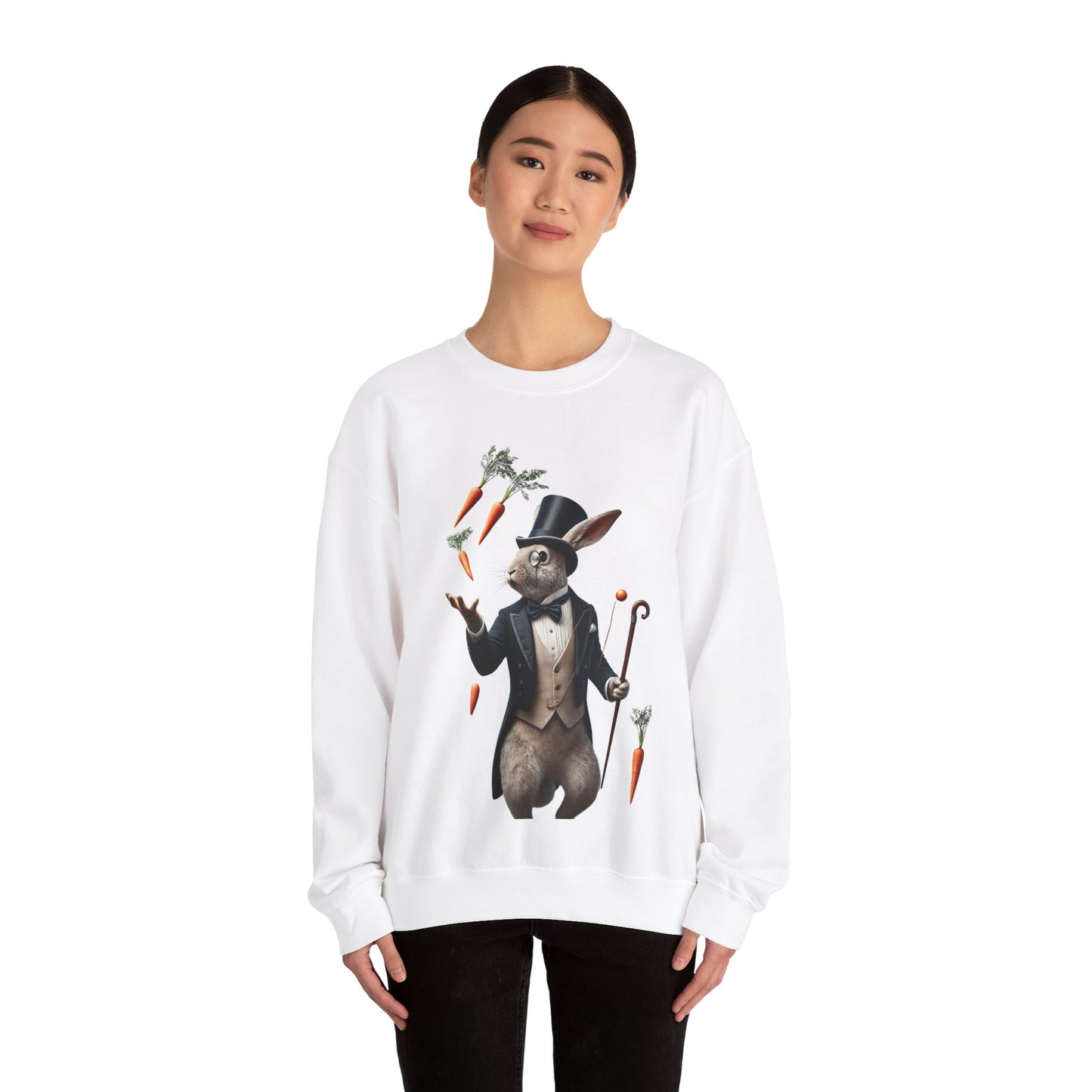 A Refined Rabbit’s Carrot Show Sweatshirt