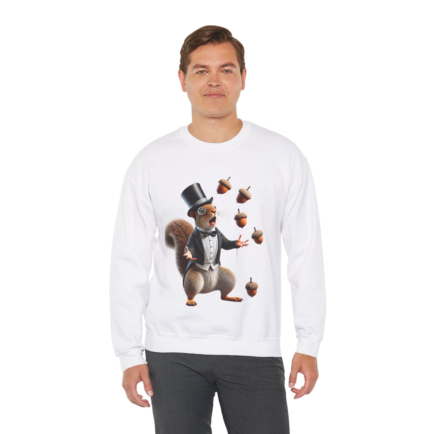 Squirrel's Acorn Juggling Act Sweatshirt