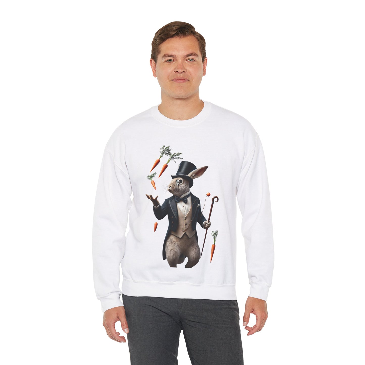 A Refined Rabbit’s Carrot Show Sweatshirt