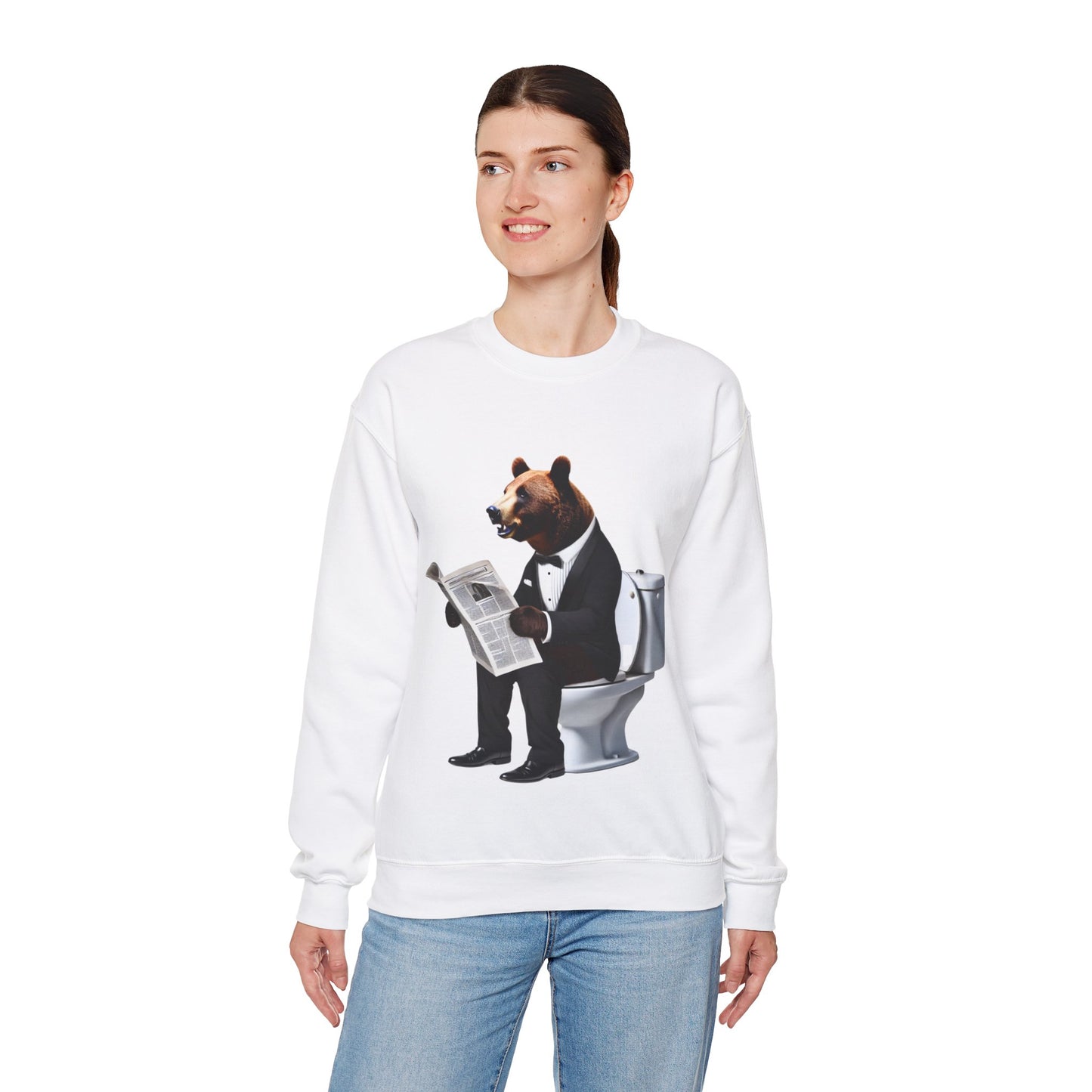 Bear Essentials: A Quiet Read on the Throne Sweatshirt