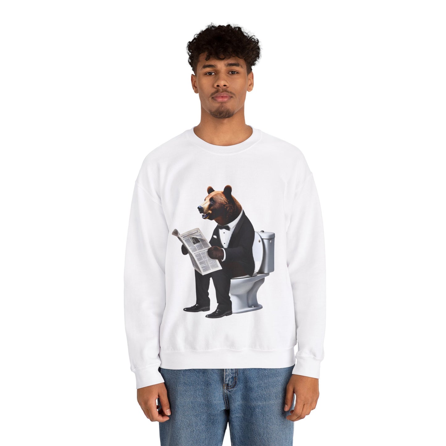 Bear Essentials: A Quiet Read on the Throne Sweatshirt