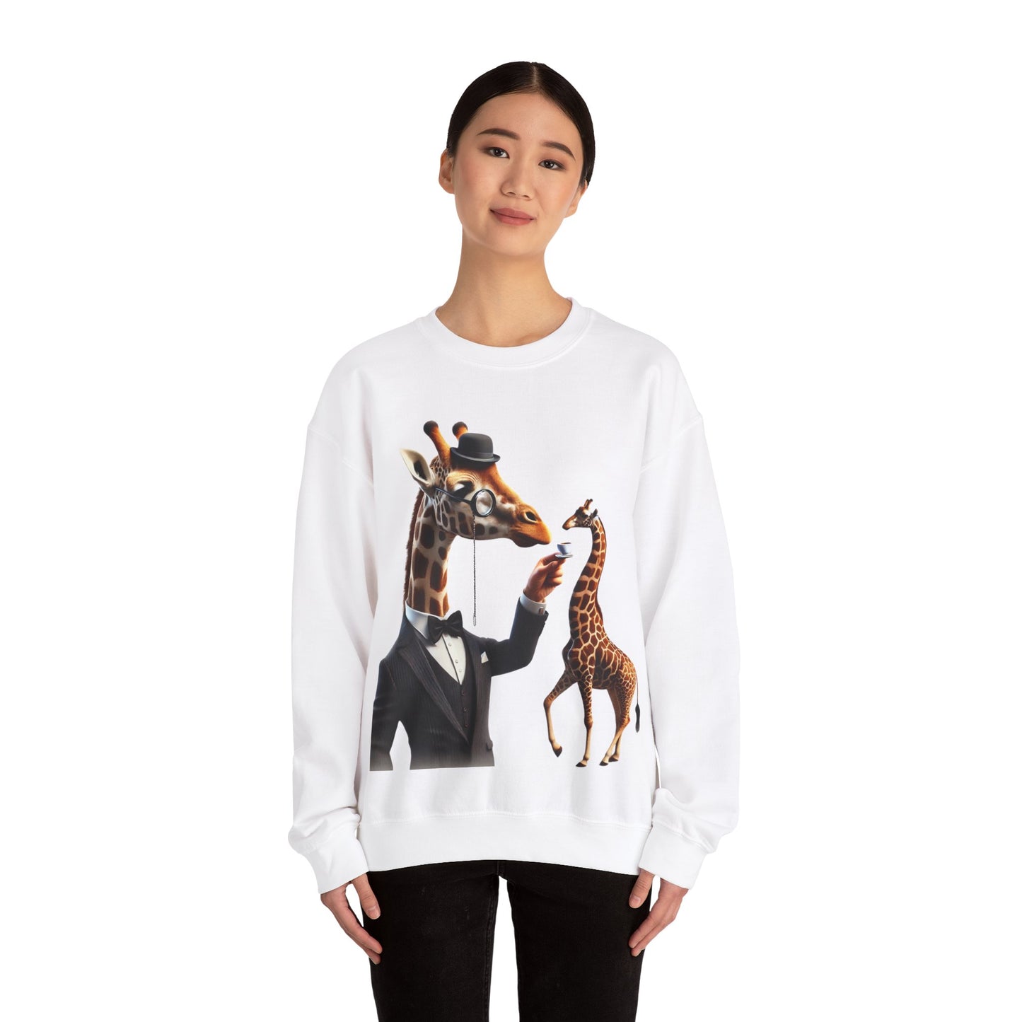 Giraffe Tea Time Etiquette Sweatshirt