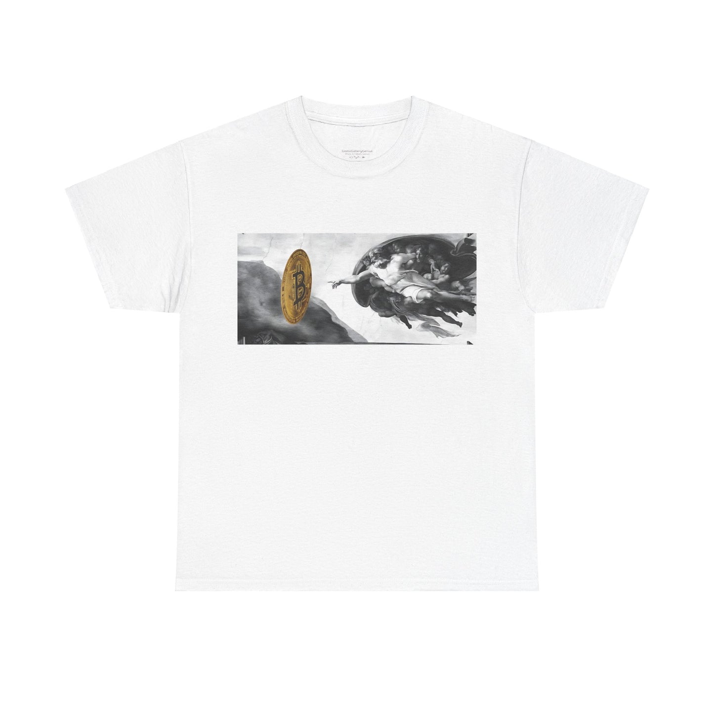 Creation of Bitcoin B&W T-shirt