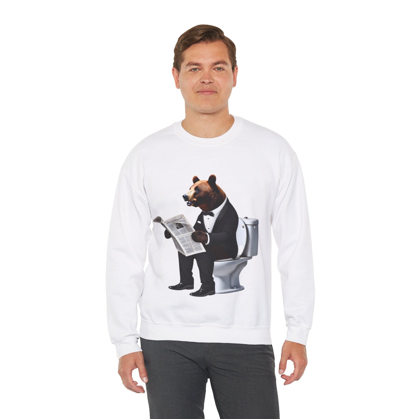 Bear Essentials: A Quiet Read on the Throne Sweatshirt