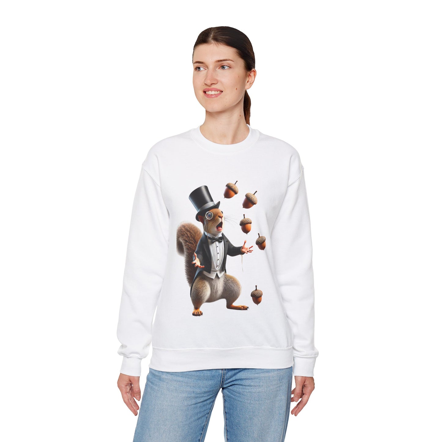 Squirrel's Acorn Juggling Act Sweatshirt