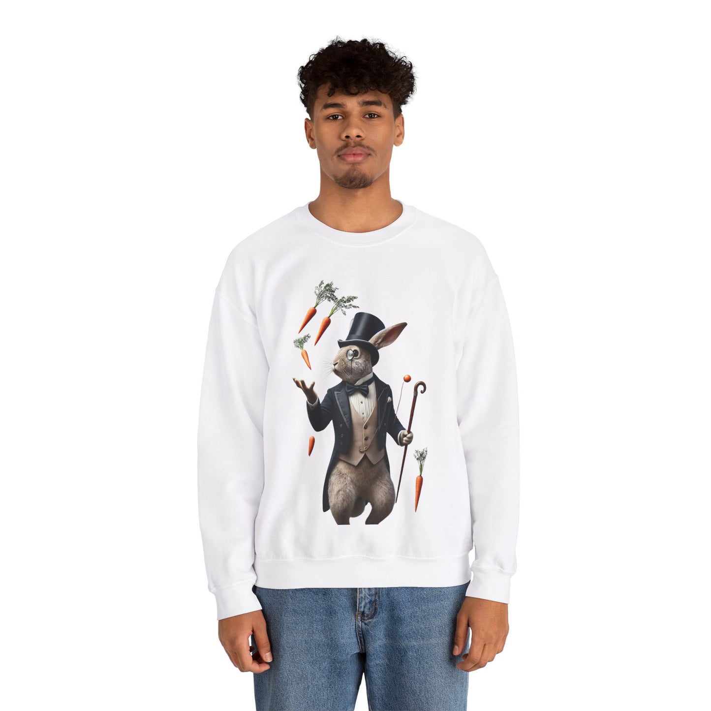 A Refined Rabbit’s Carrot Show Sweatshirt