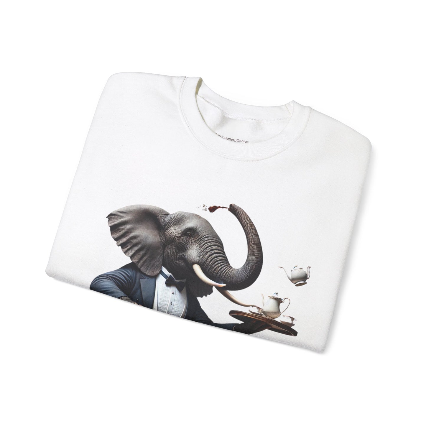 Elephant's Graceful Tea Time Sweatshirt