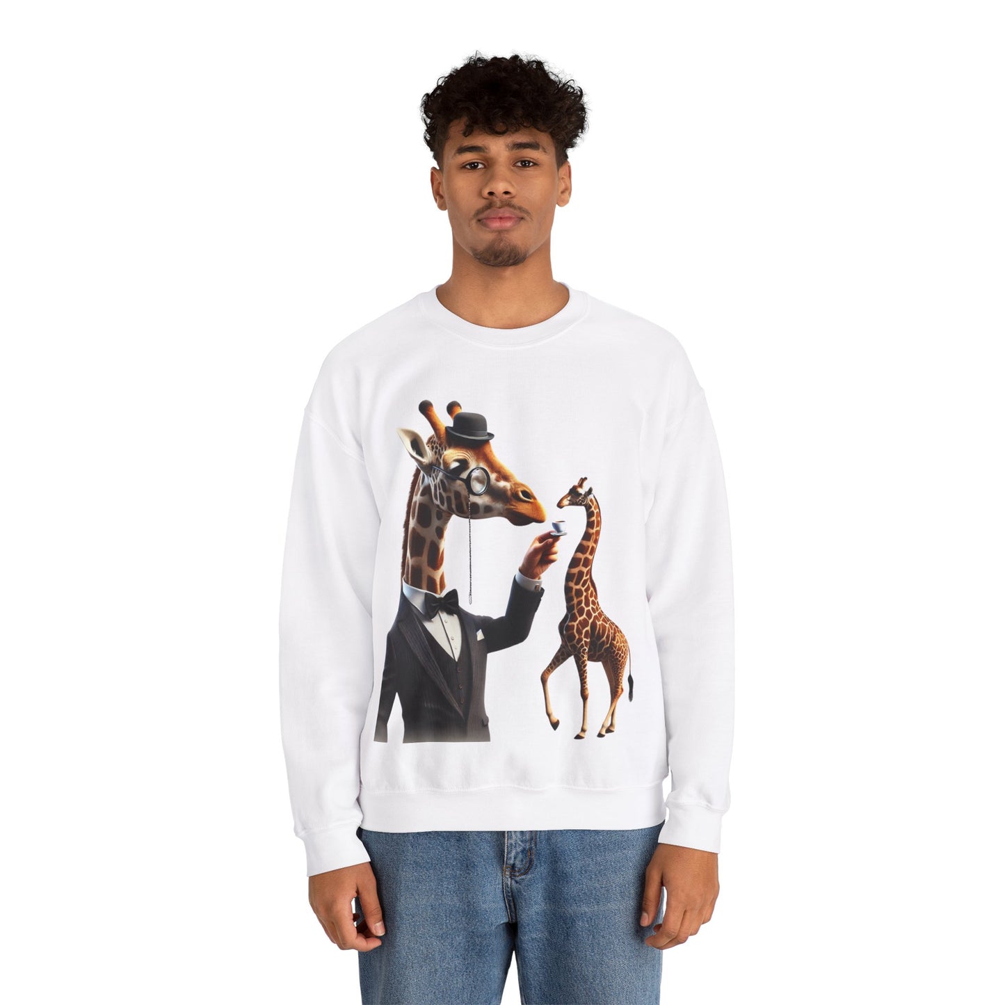 Giraffe Tea Time Etiquette Sweatshirt