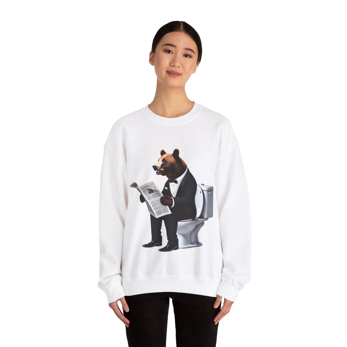 Bear Essentials: A Quiet Read on the Throne Sweatshirt