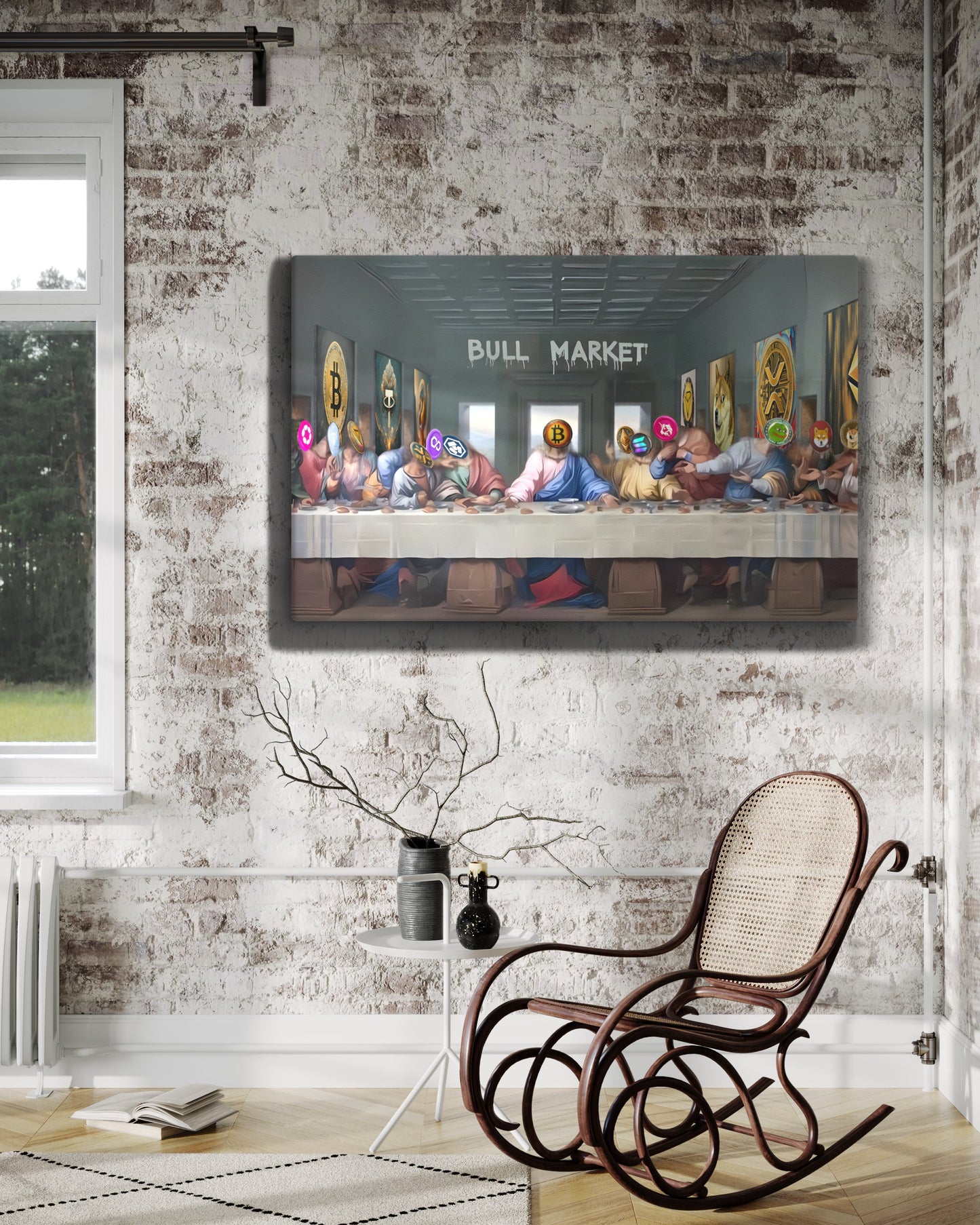 Crypto Last Supper Canvas