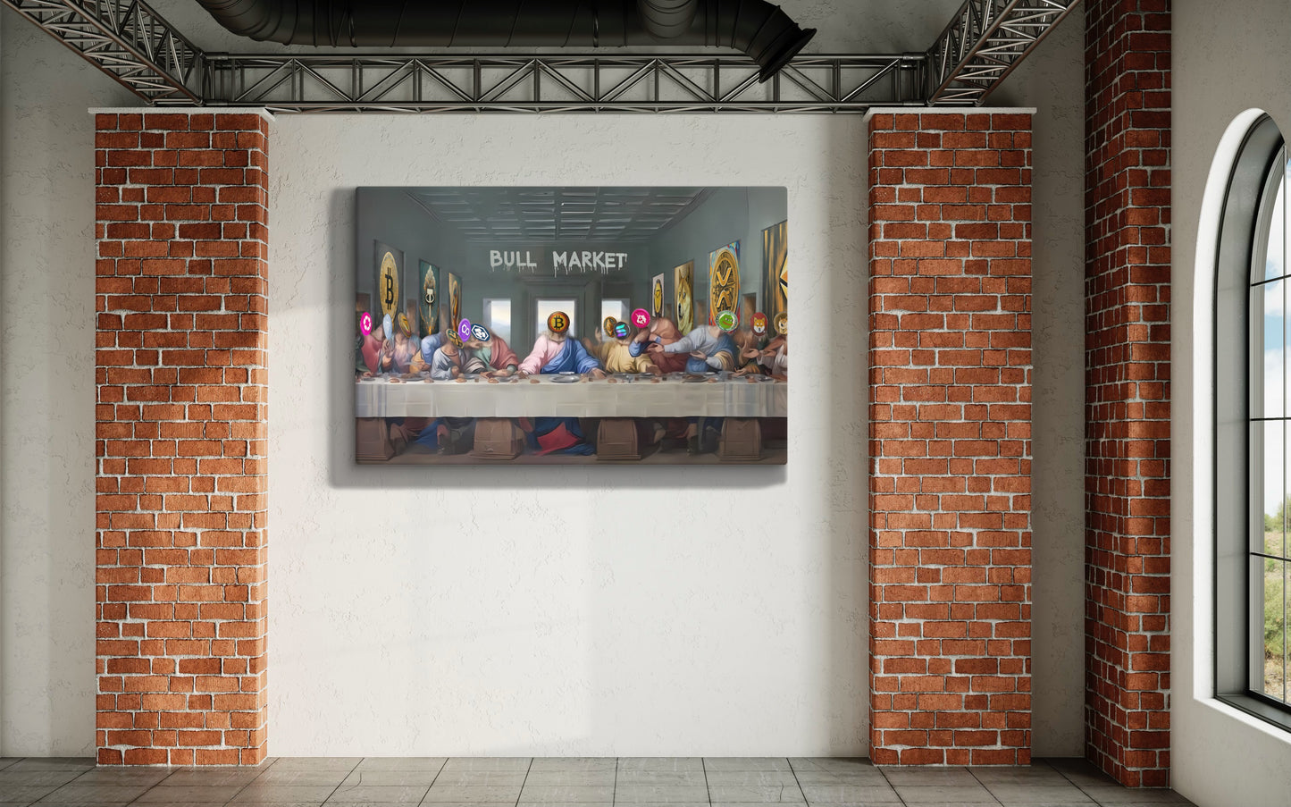 Crypto Last Supper Canvas