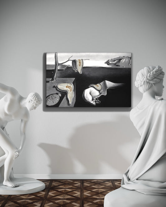 The Persistence of Bitcoin B&W Canvas