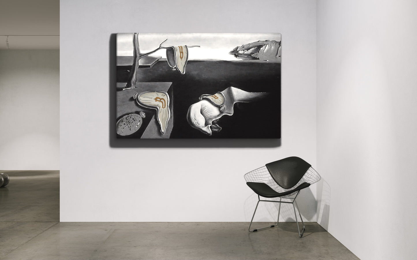 The Persistence of Bitcoin B&W Canvas