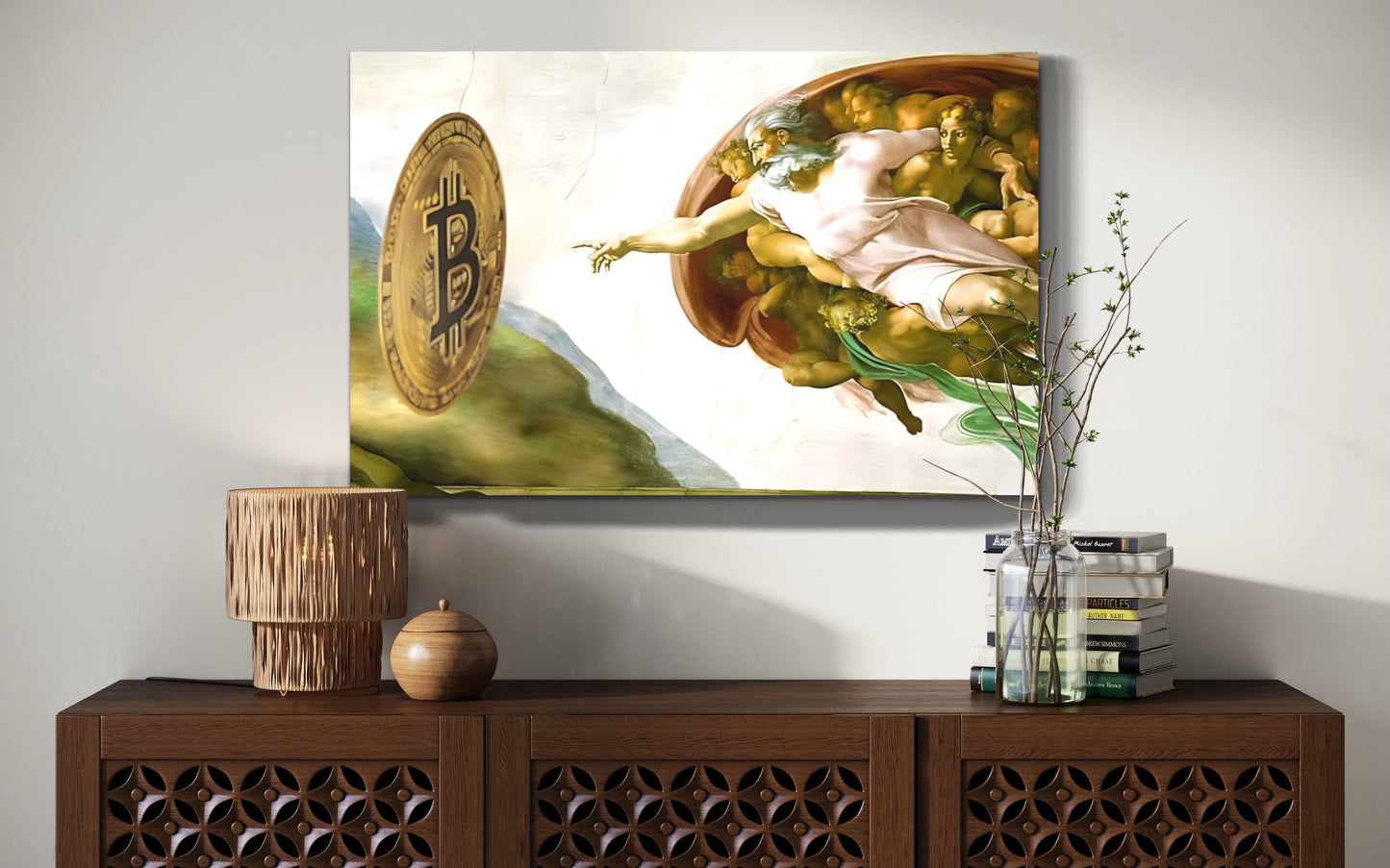 Creation of Bitcoin Metal prints