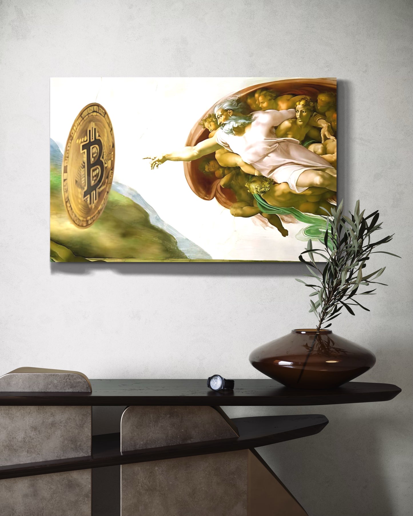 Creation of Bitcoin Metal prints