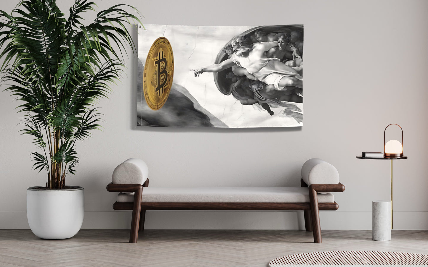 Creation of Bitcoin B&W Flag