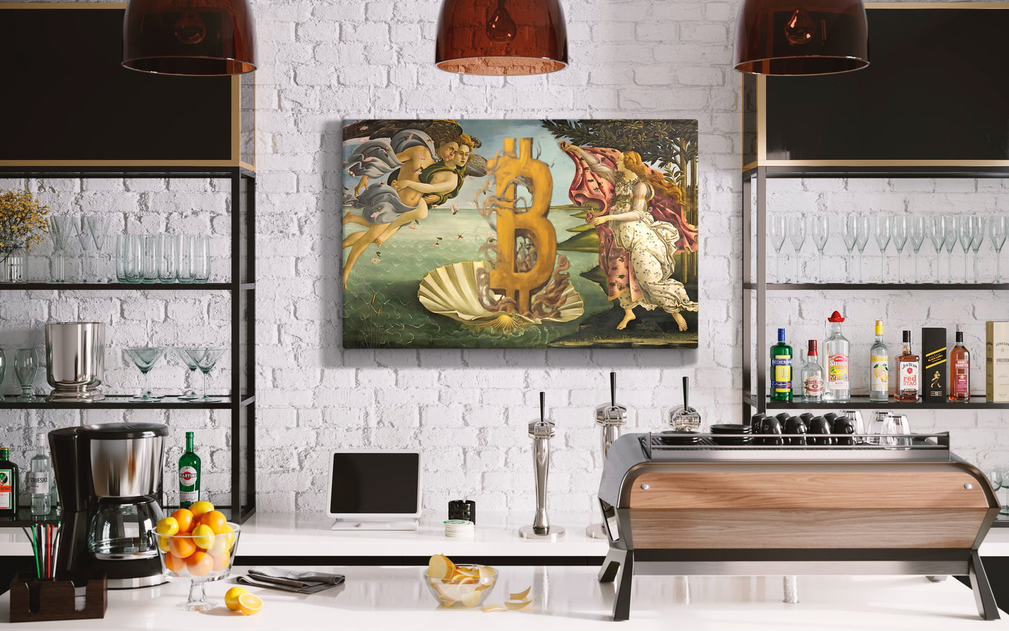 The Birth of Bitcoin Canvas