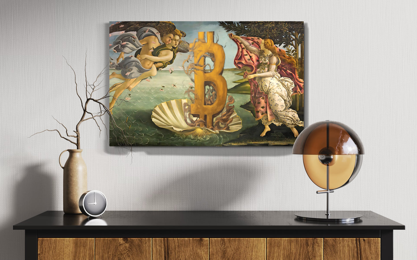 The Birth of Bitcoin Metal prints