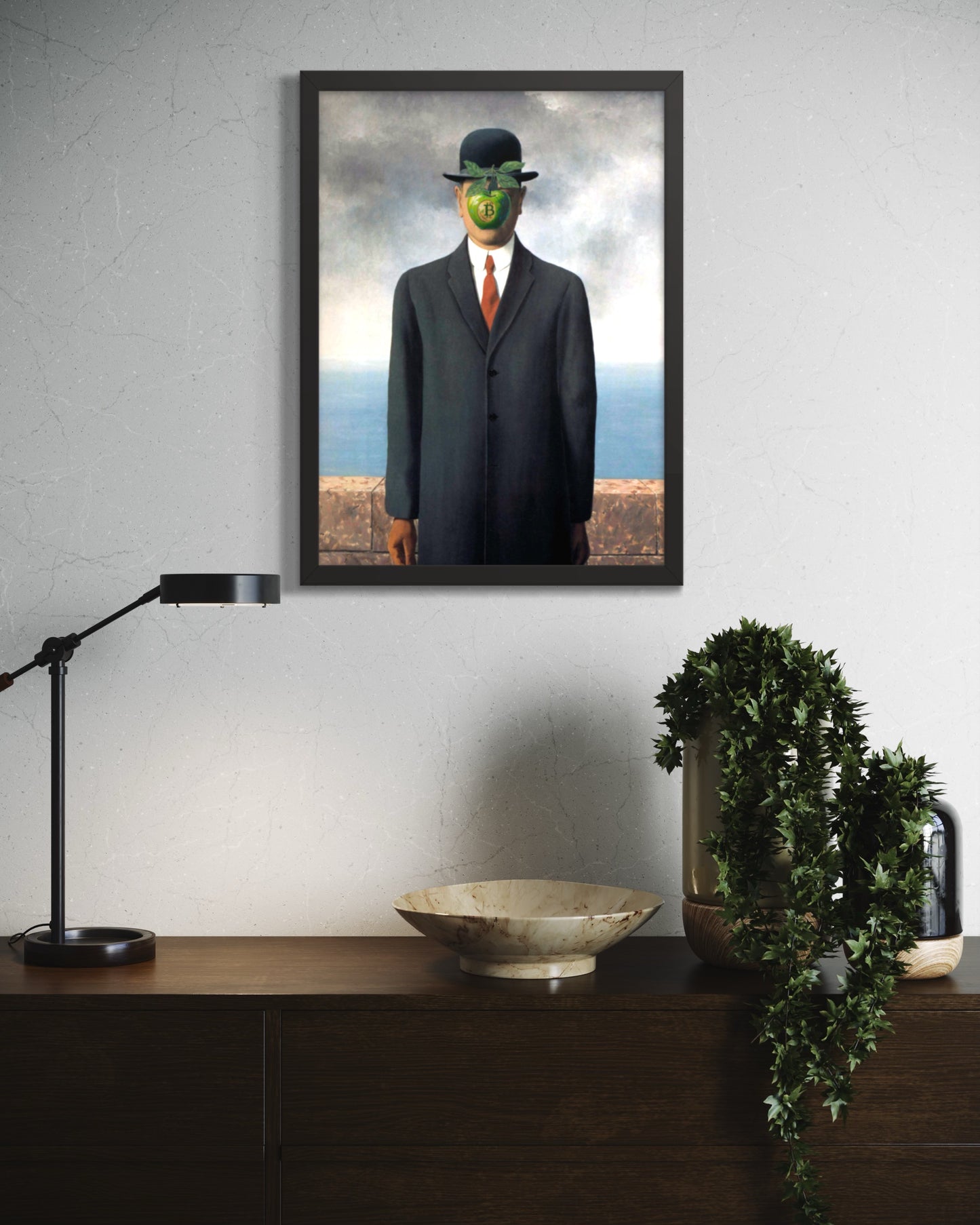 The Son of Bitcoin Framed poster