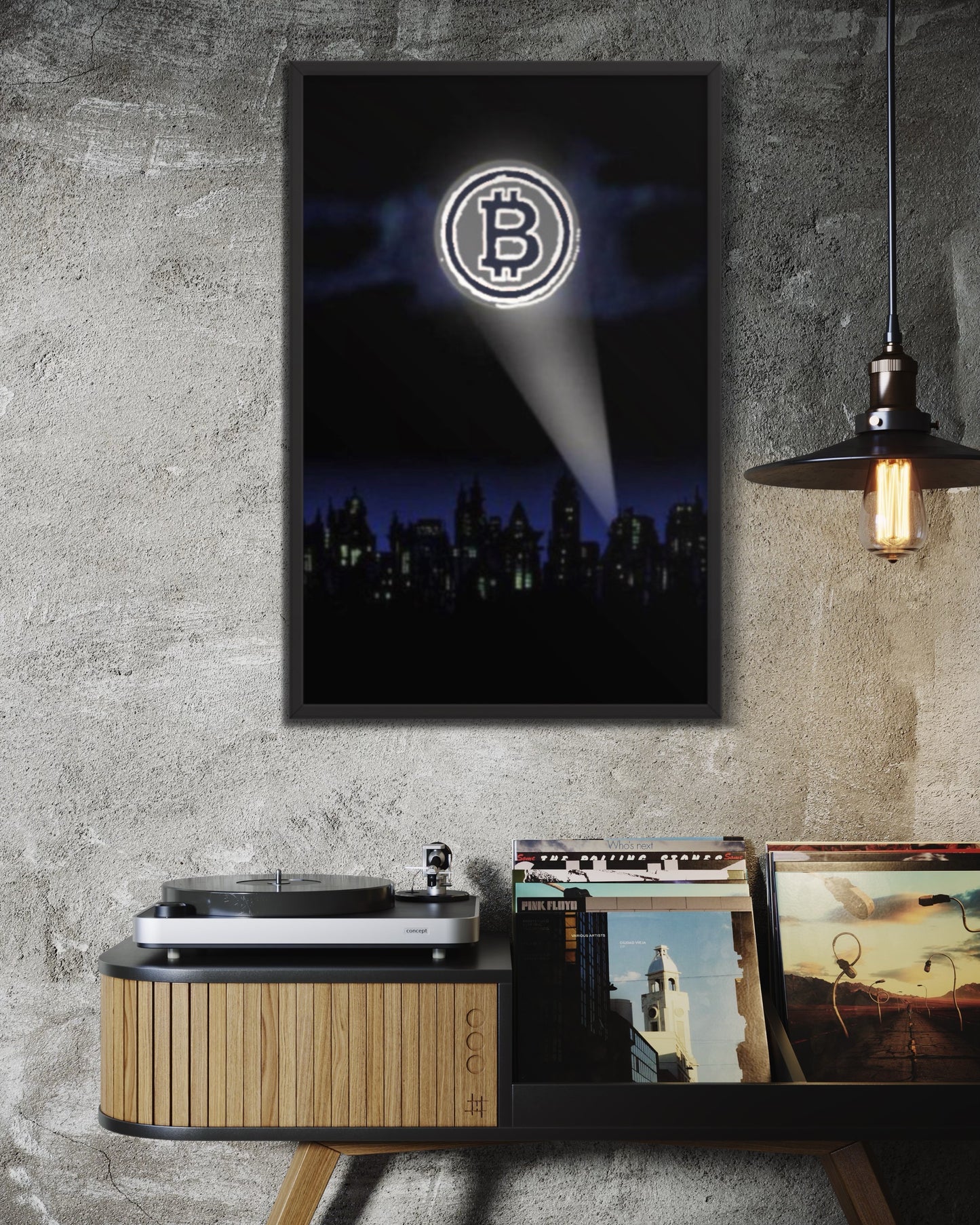 BitSignal Framed poster