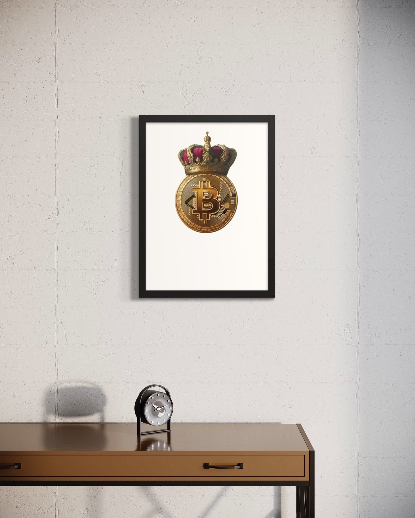 Queen Bitcoin Framed poster