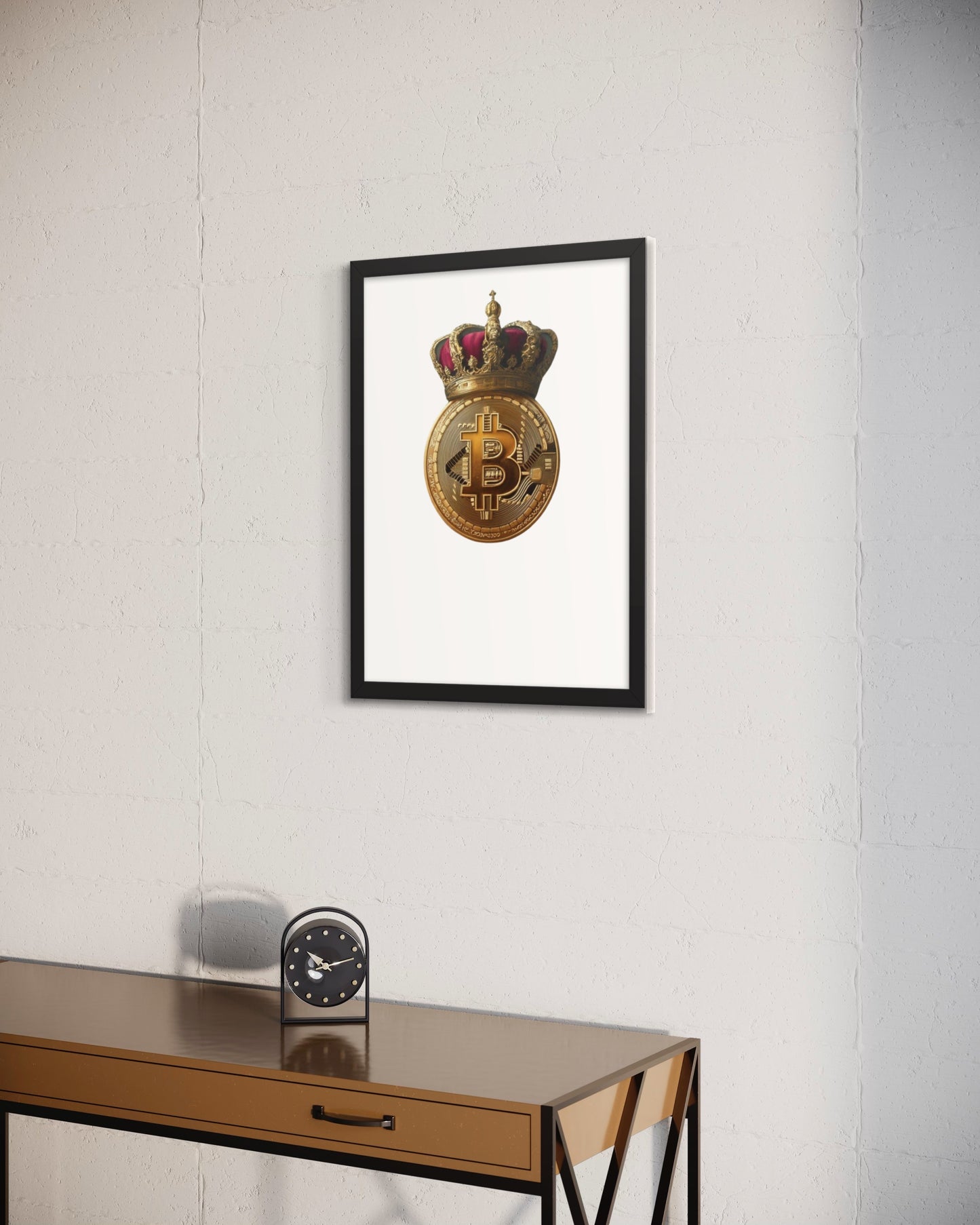 Queen Bitcoin Framed poster