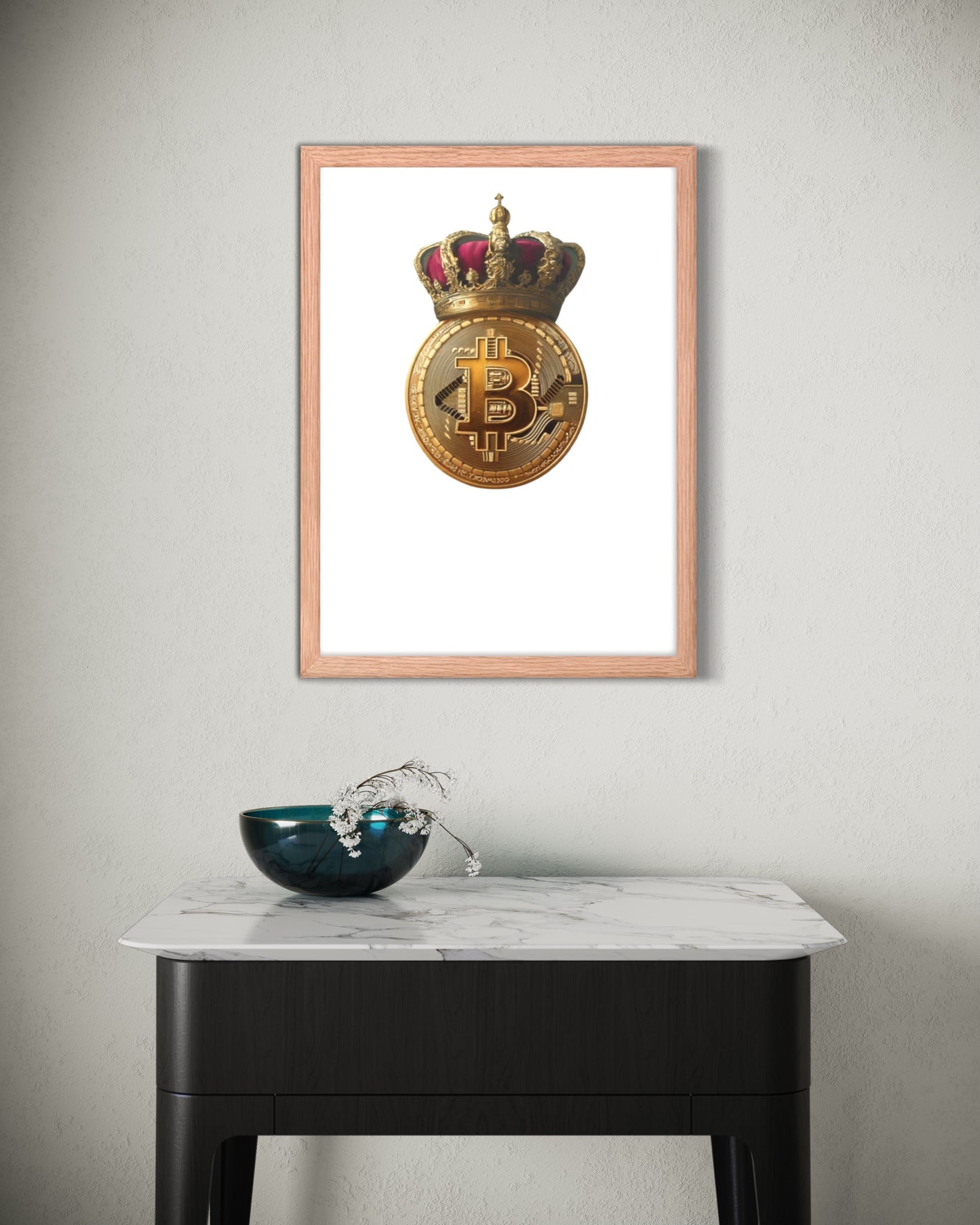 Queen Bitcoin Framed poster