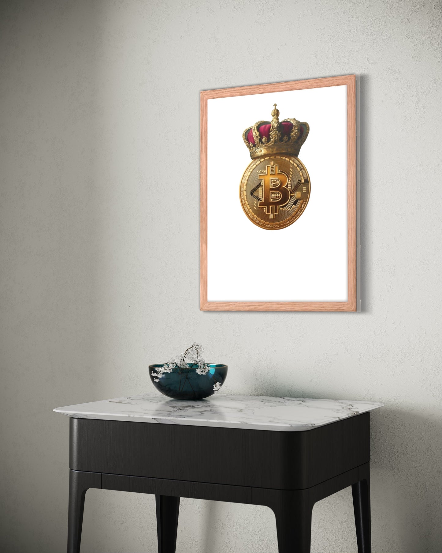 Queen Bitcoin Framed poster