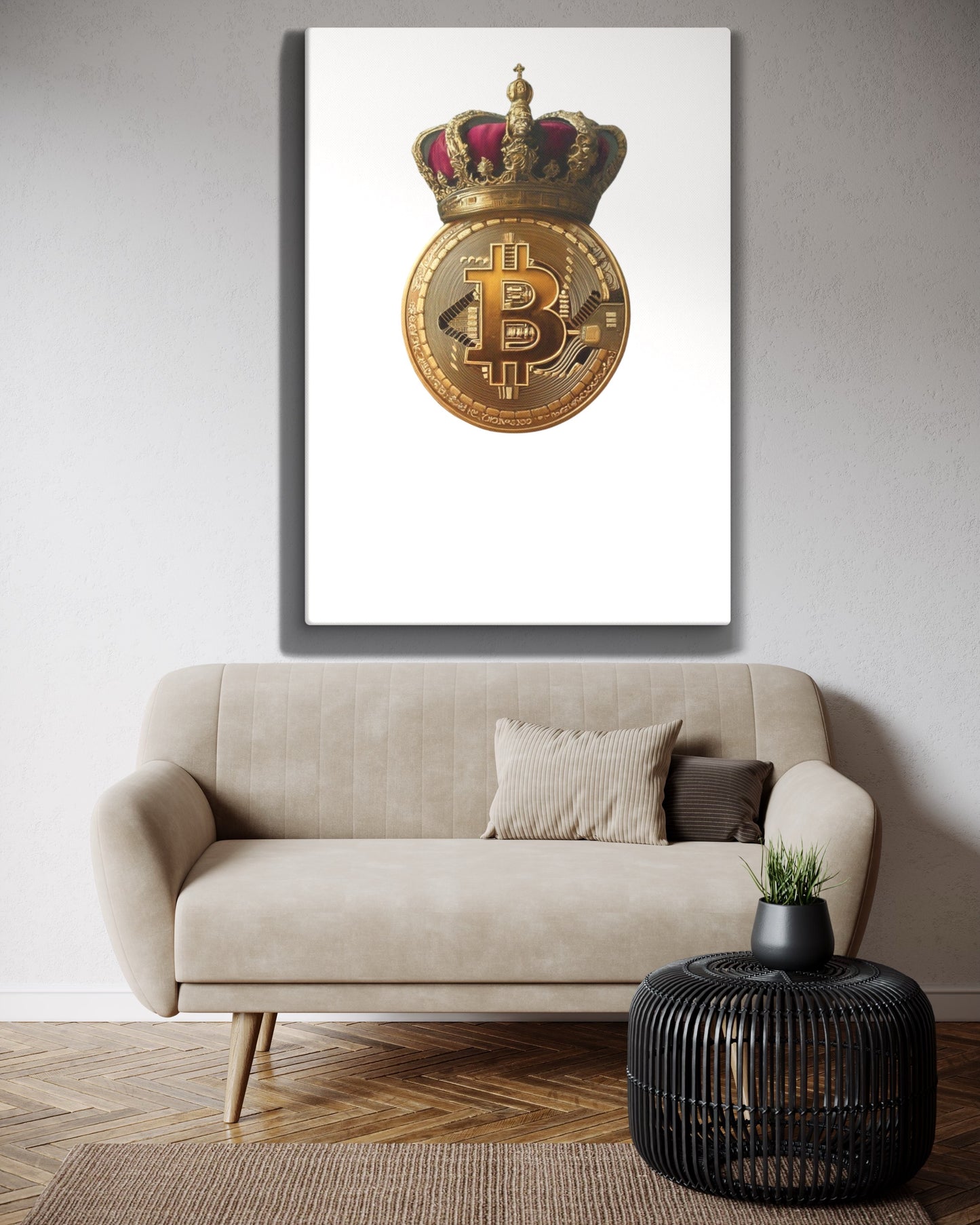 Queen Bitcoin Canvas