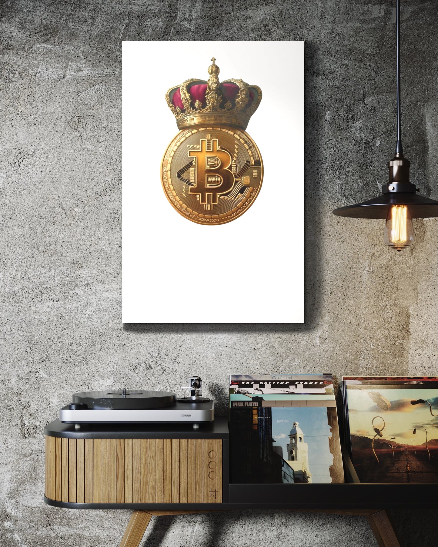 Queen Bitcoin Metal prints