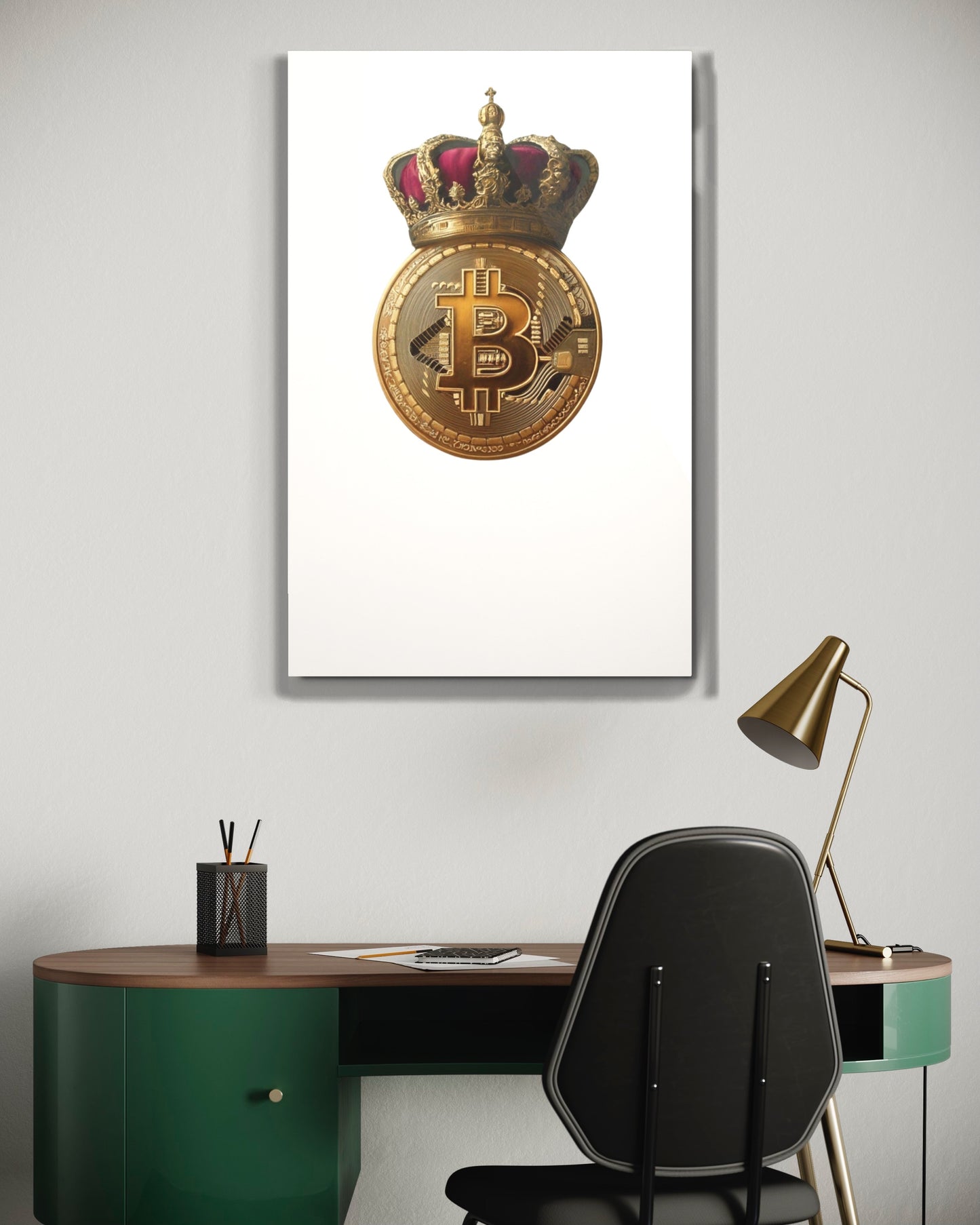 Queen Bitcoin Metal prints