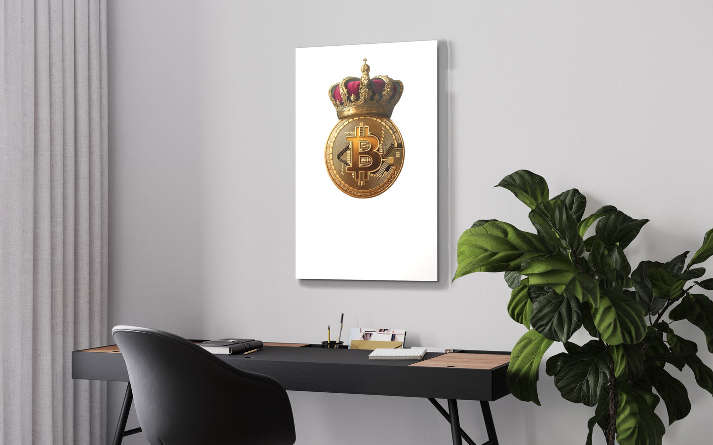 Queen Bitcoin Metal prints