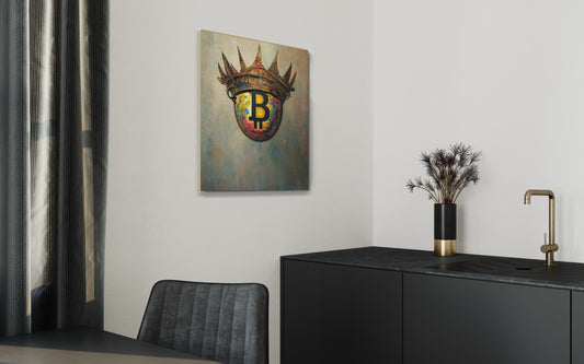 Bitcoin Crown Metal prints