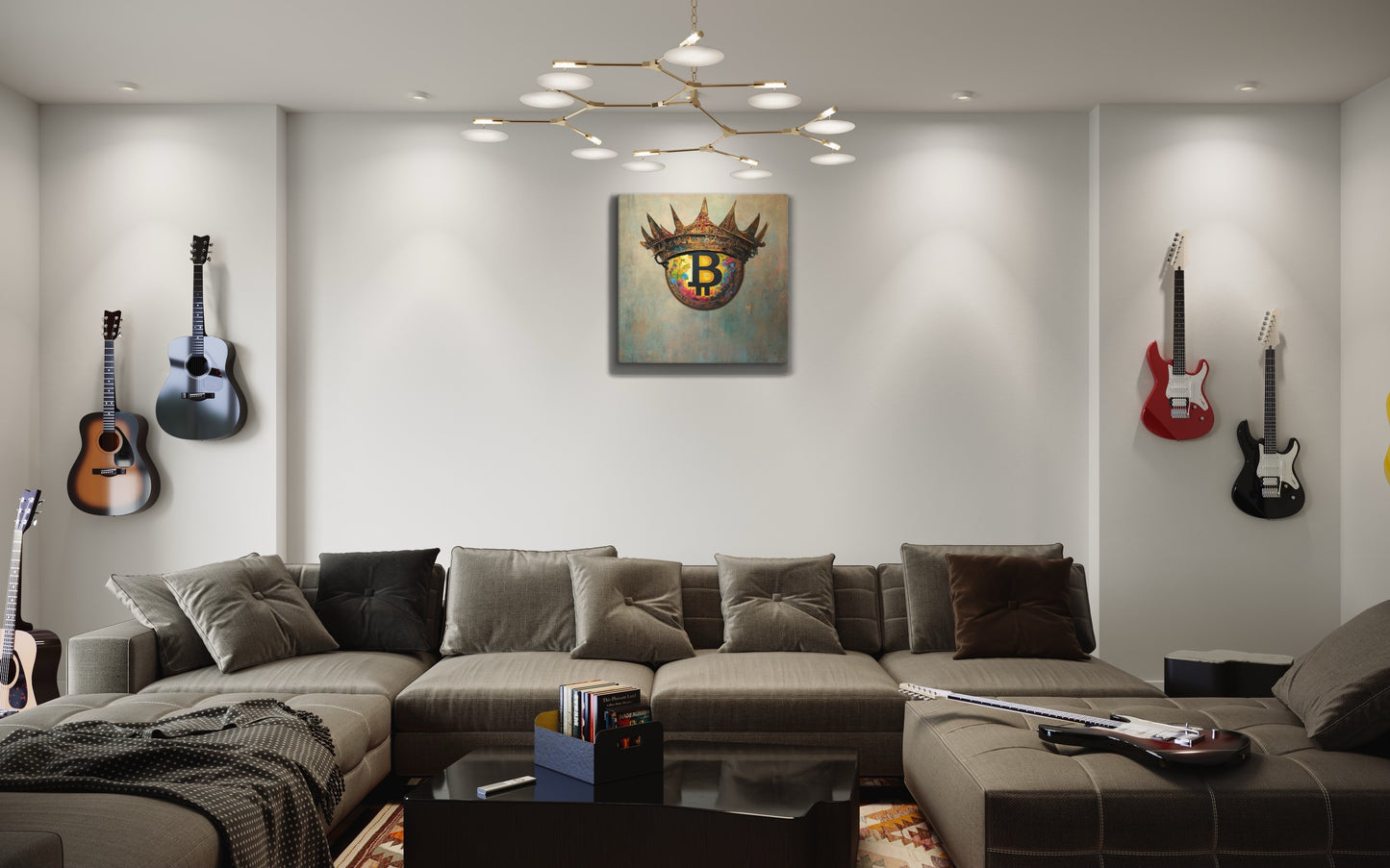 Bitcoin Crown Canvas