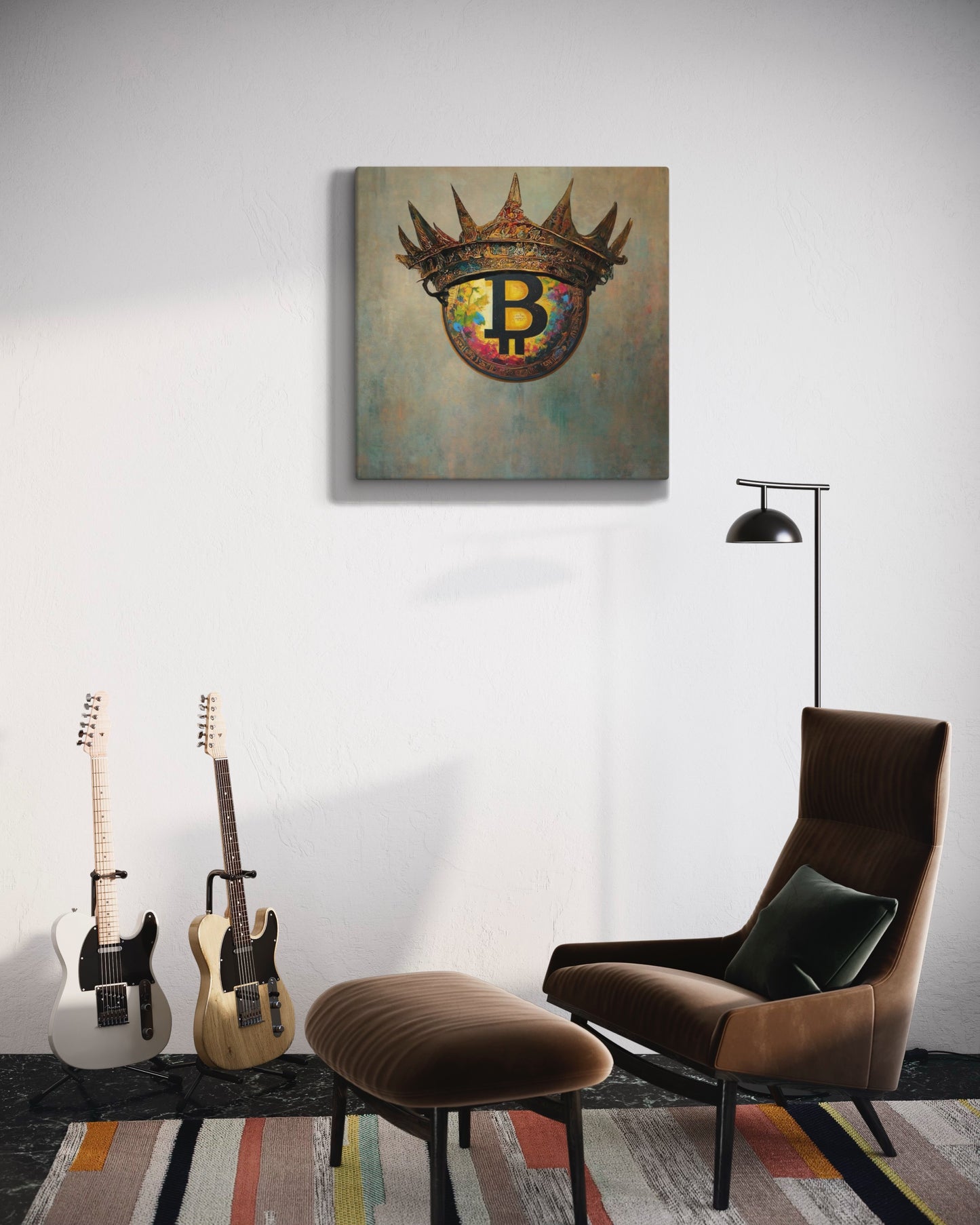 Bitcoin Crown Canvas