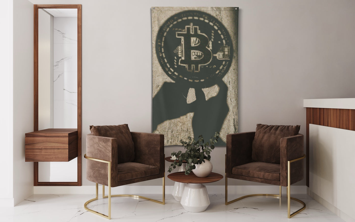 The Shadow of Bitcoin Flag