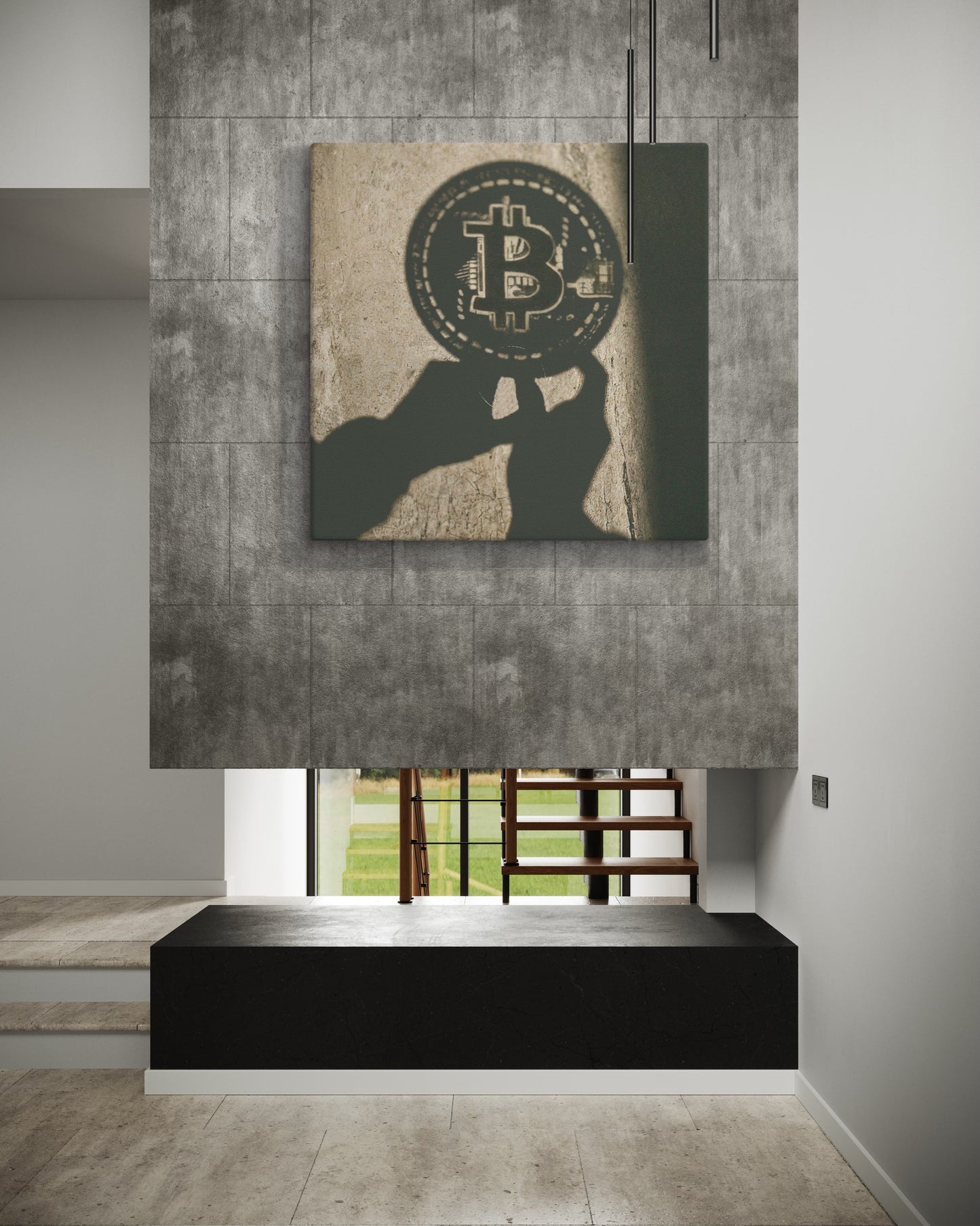 The Shadow of Bitcoin Canvas