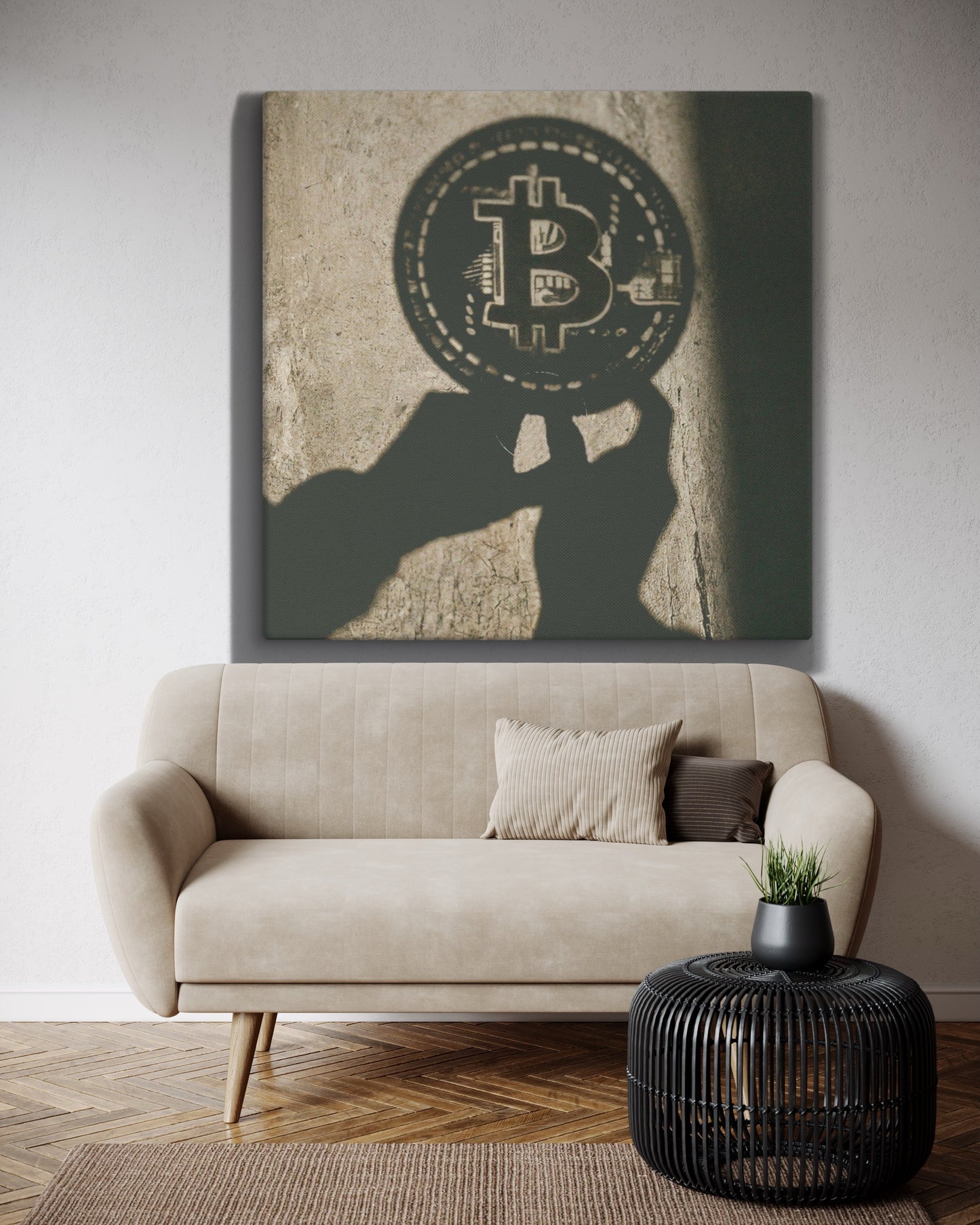 The Shadow of Bitcoin Canvas