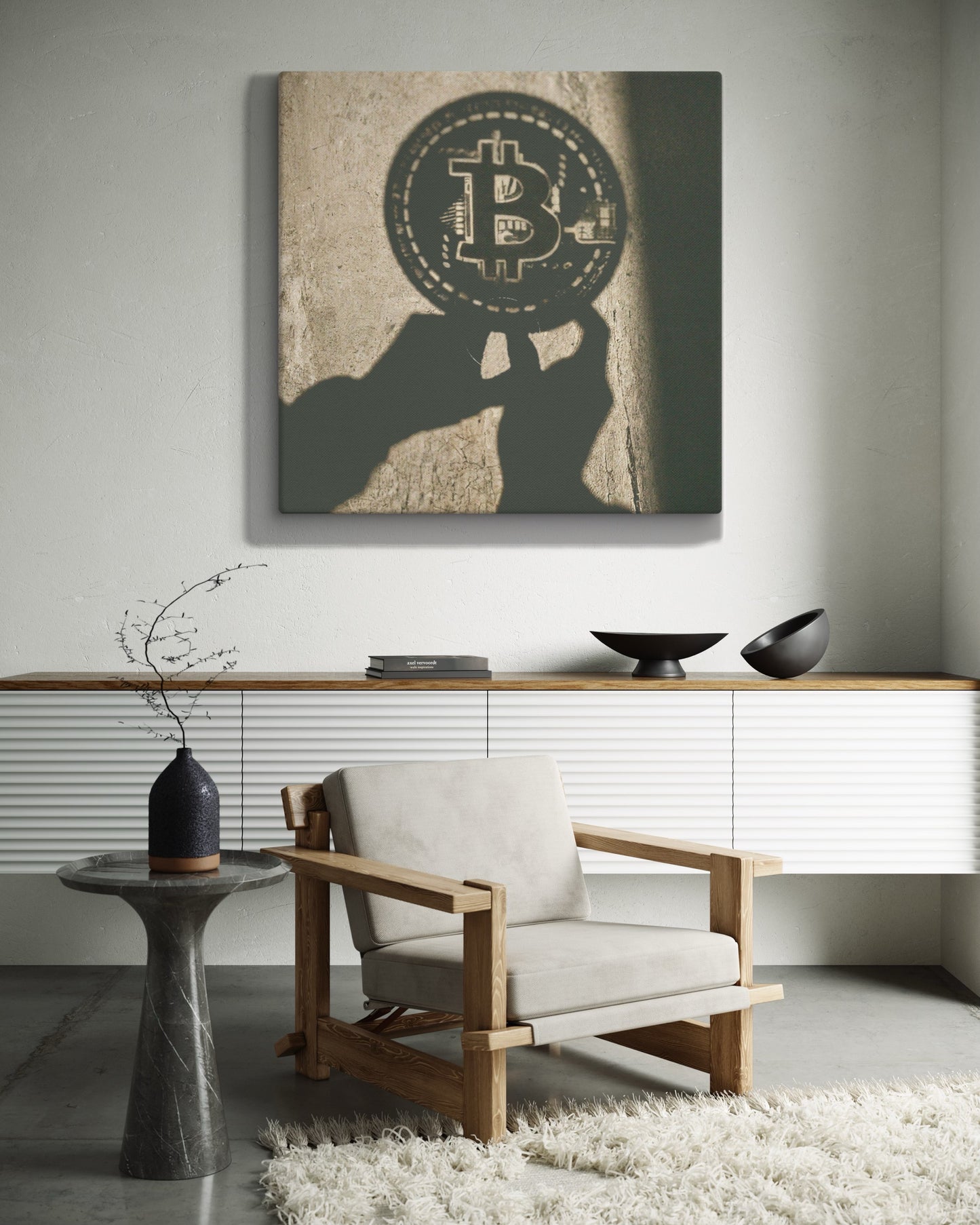 The Shadow of Bitcoin Canvas