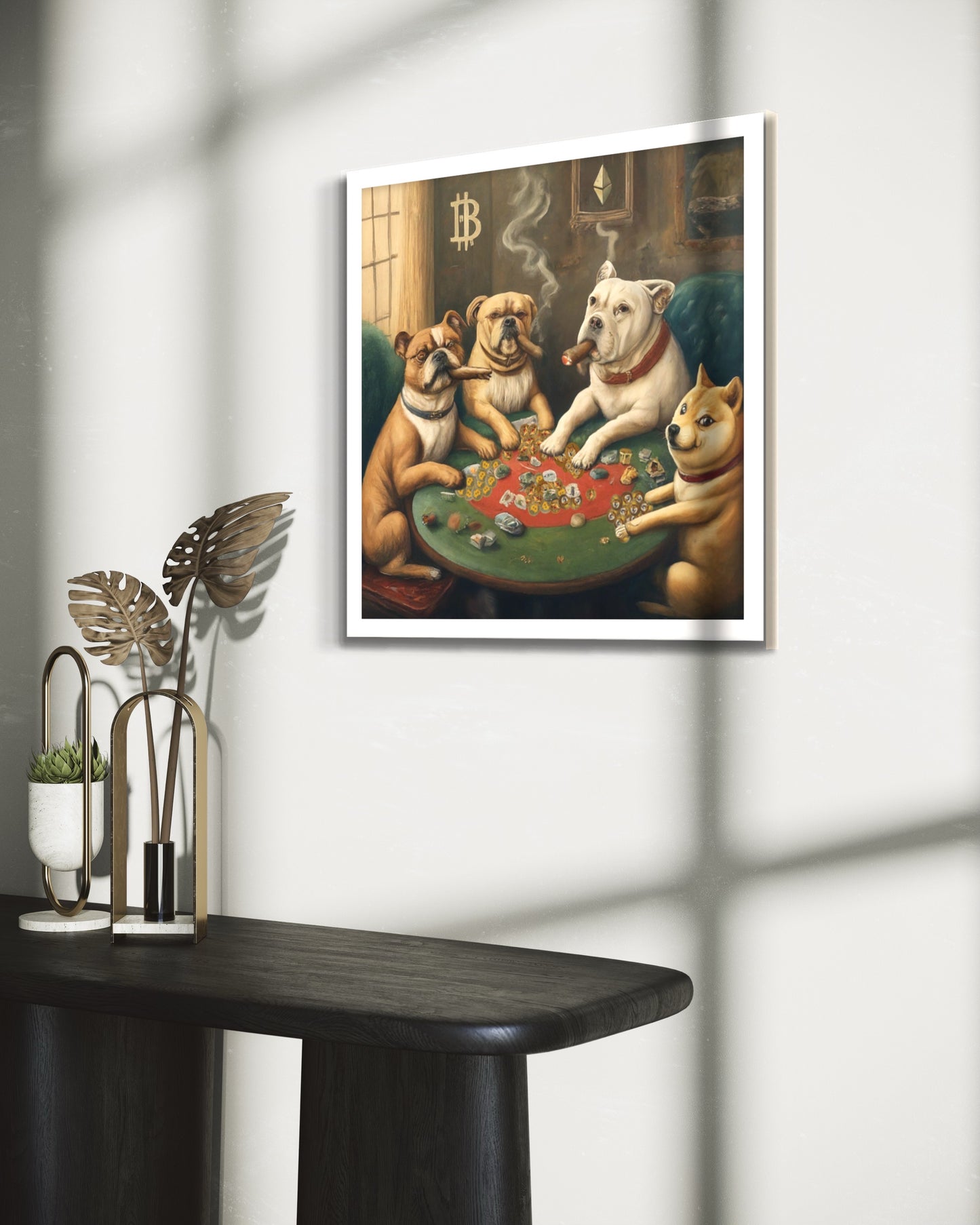 The Crypto Poker Game Framed poster