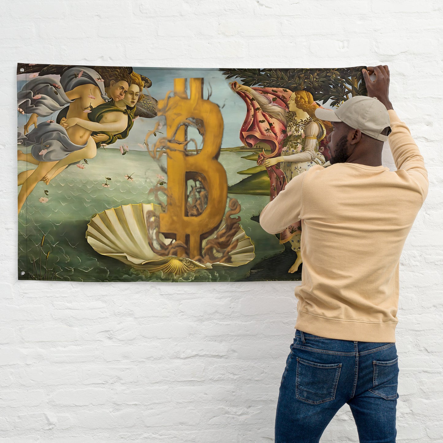 The Birth of Bitcoin Flag