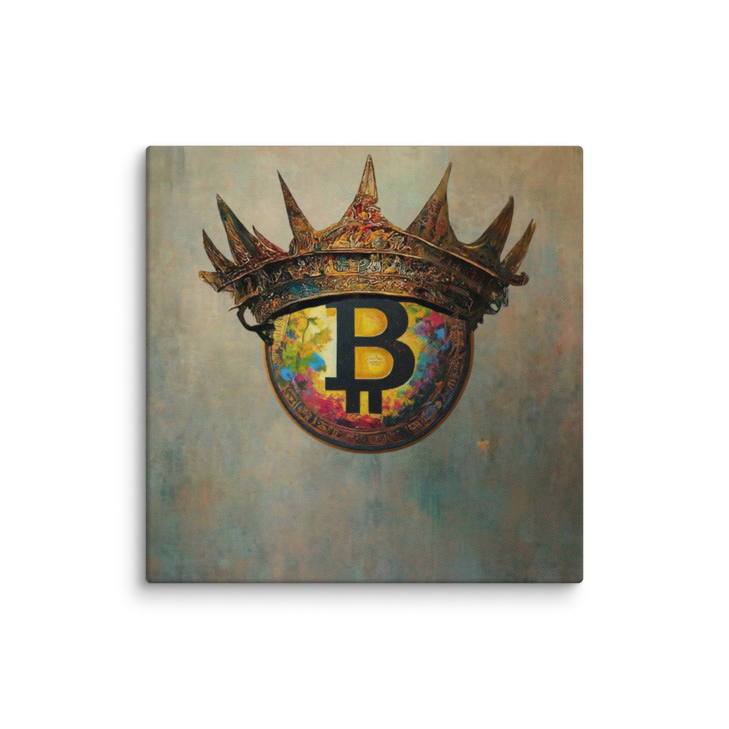 Bitcoin Crown Canvas