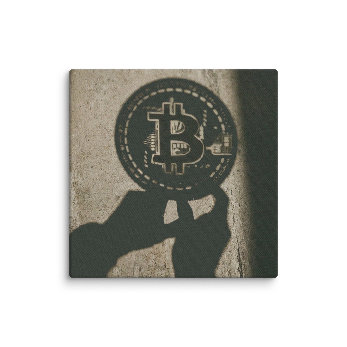 The Shadow of Bitcoin Canvas