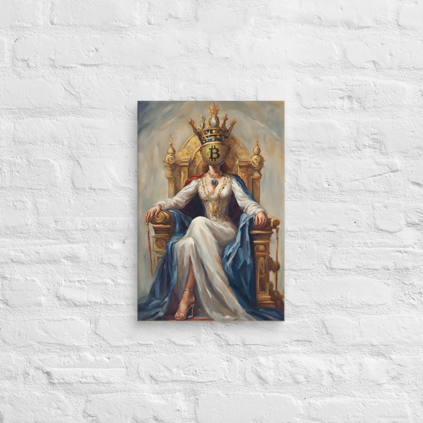 Bitcoin Queen Canvas