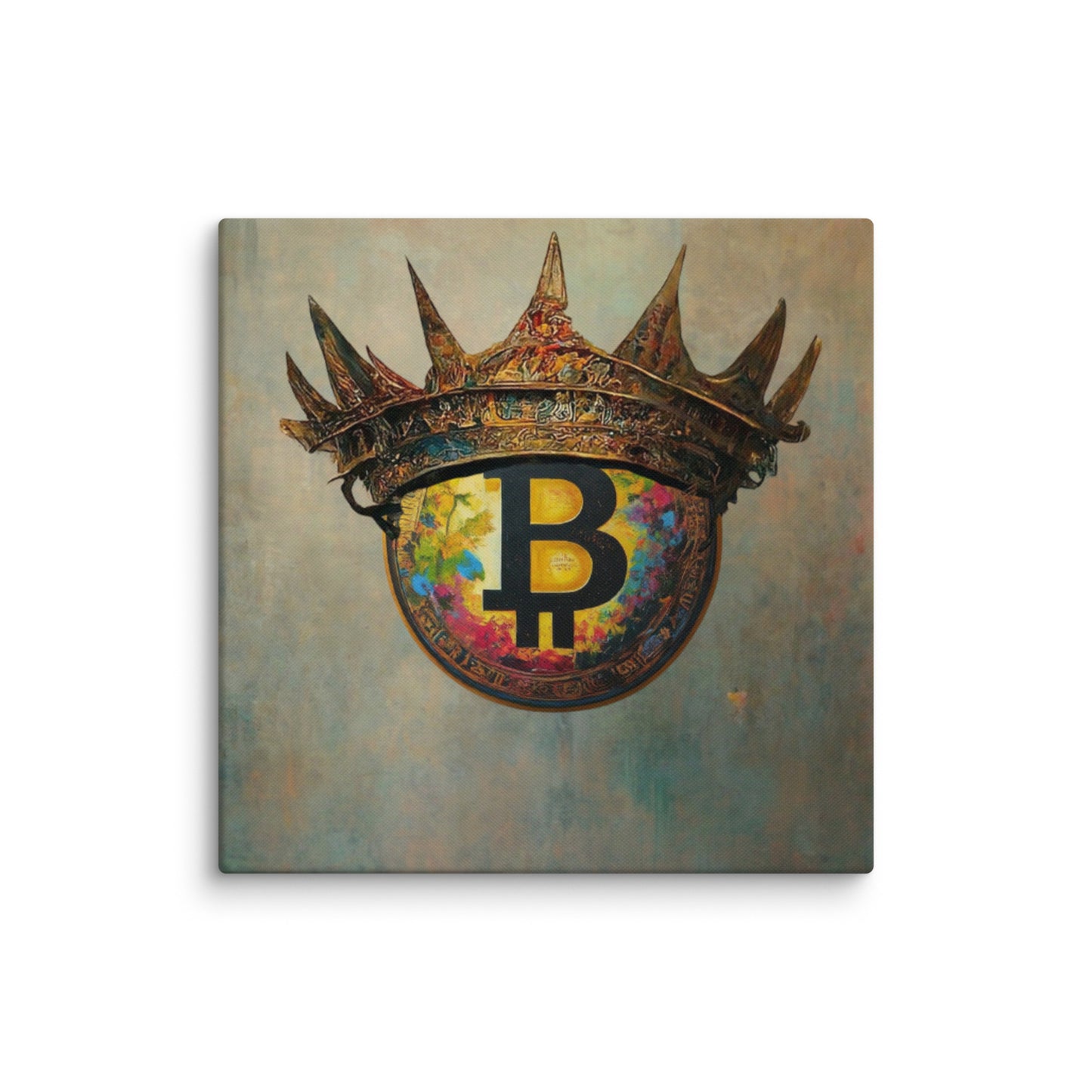 Bitcoin Crown Canvas